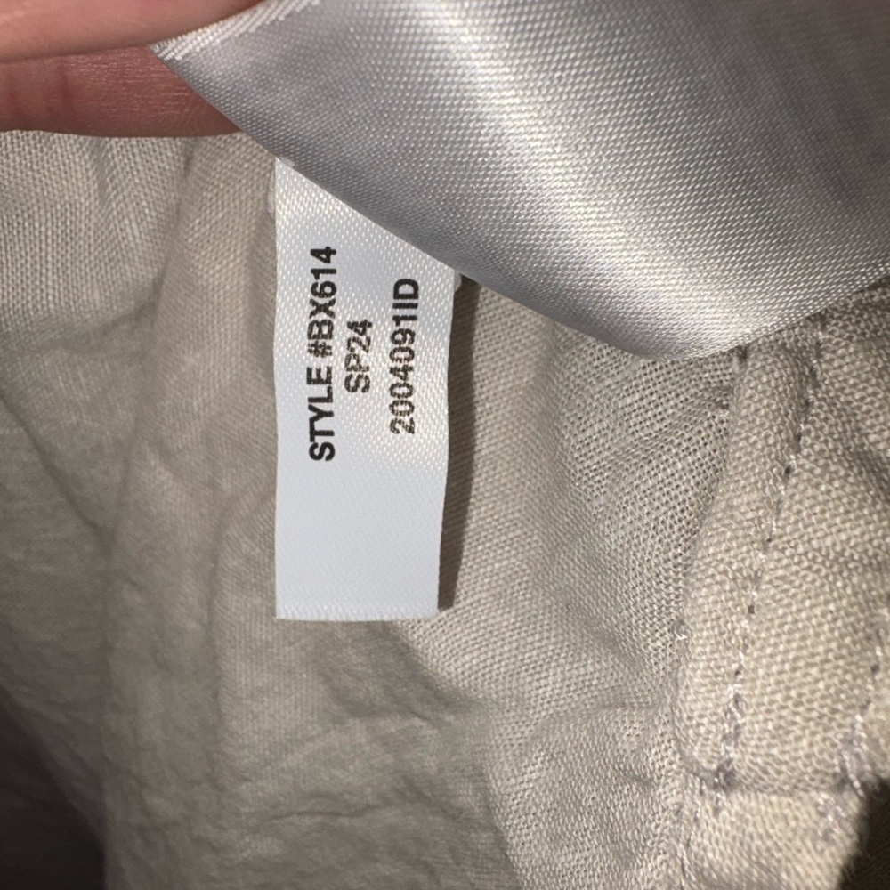 J.Crew Linen Cotton Beach Shirt Small Relaxed Sheer Flax Button Down Cover Up - Picture 11 of 11